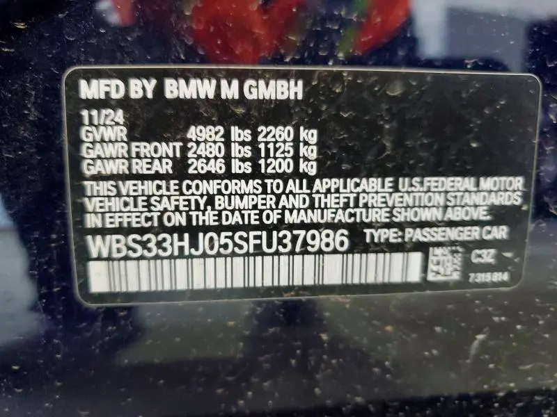 2025 BMW M3 COMPETITION  