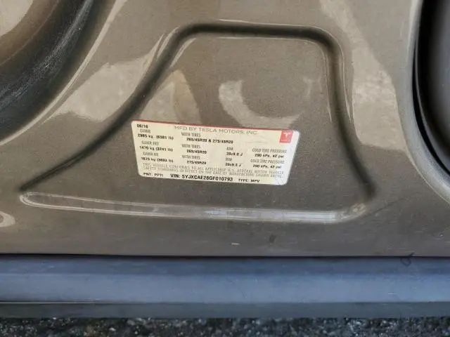 2016 TESLA MODEL X   