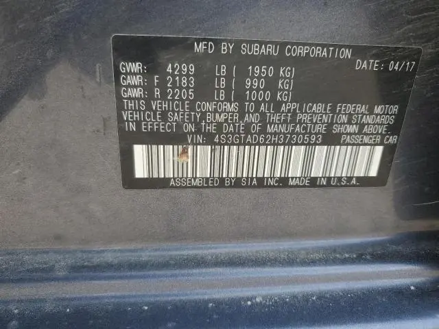 2017 SUBARU IMPREZA PREMIUM PLUS  