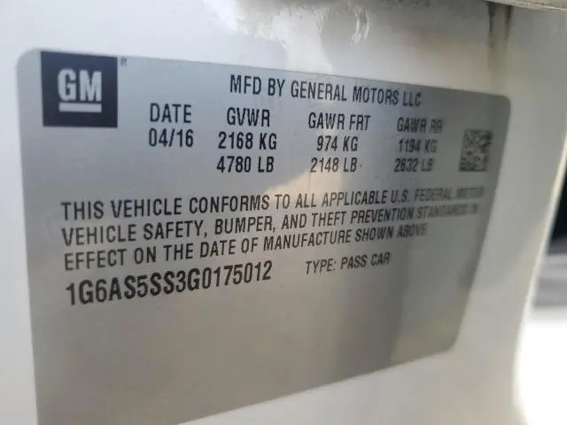 2016 CADILLAC CTS PERFORMANCE COLLECTION  