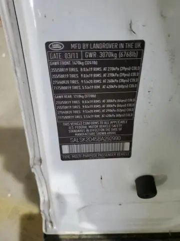 2011 LAND ROVER RANGE ROVER SPORT LUX  