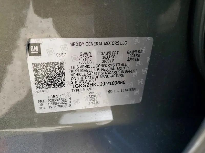2018 GMC YUKON XL DENALI  