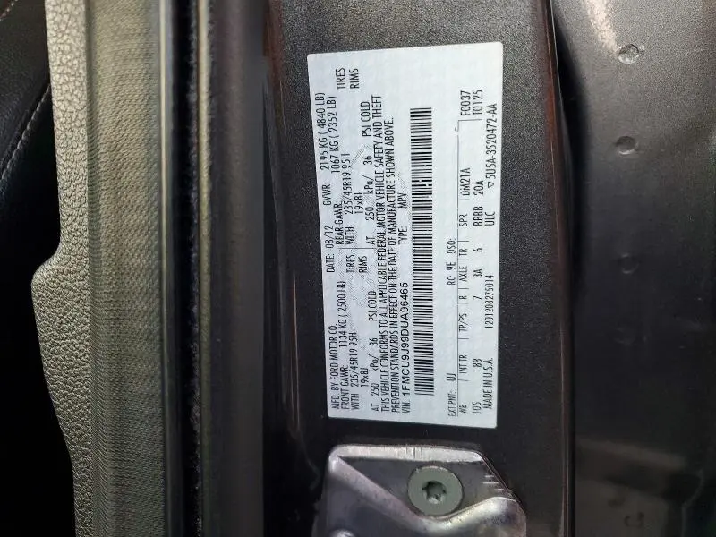 2013 FORD ESCAPE TITANIUM  