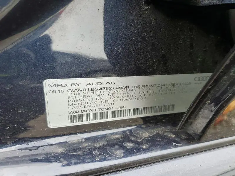 2016 AUDI A4 PREMIUM S-LINE  