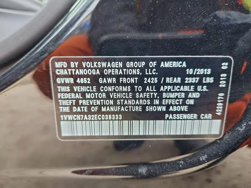 2014 VOLKSWAGEN PASSAT SEL  