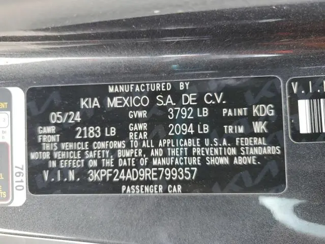 2024 KIA FORTE LX