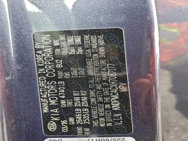 2017 KIA SPORTAGE LX  