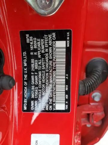 2017 HONDA CIVIC EXL  