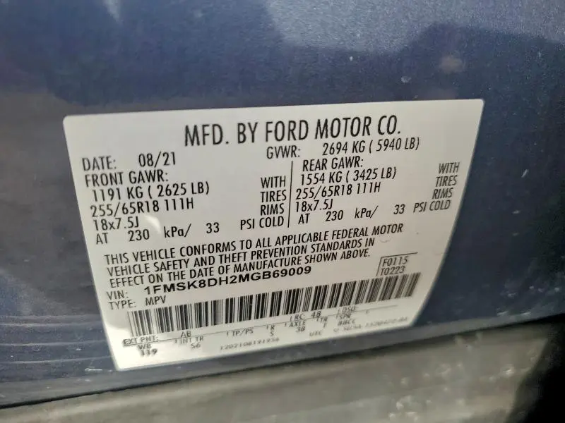 2021 FORD EXPLORER XLT  