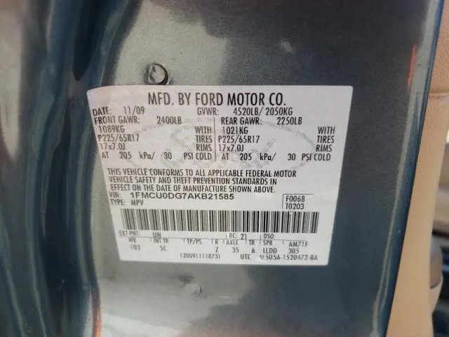 2010 FORD ESCAPE XLT  