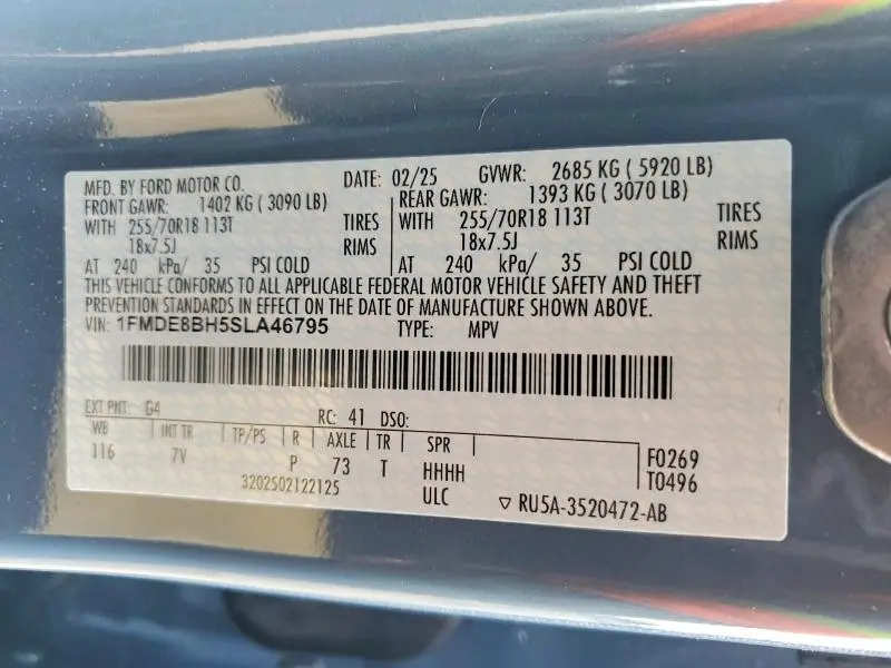 2025 FORD BRONCO OUTER BANKS  