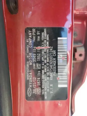 2013 HYUNDAI ACCENT GLS  