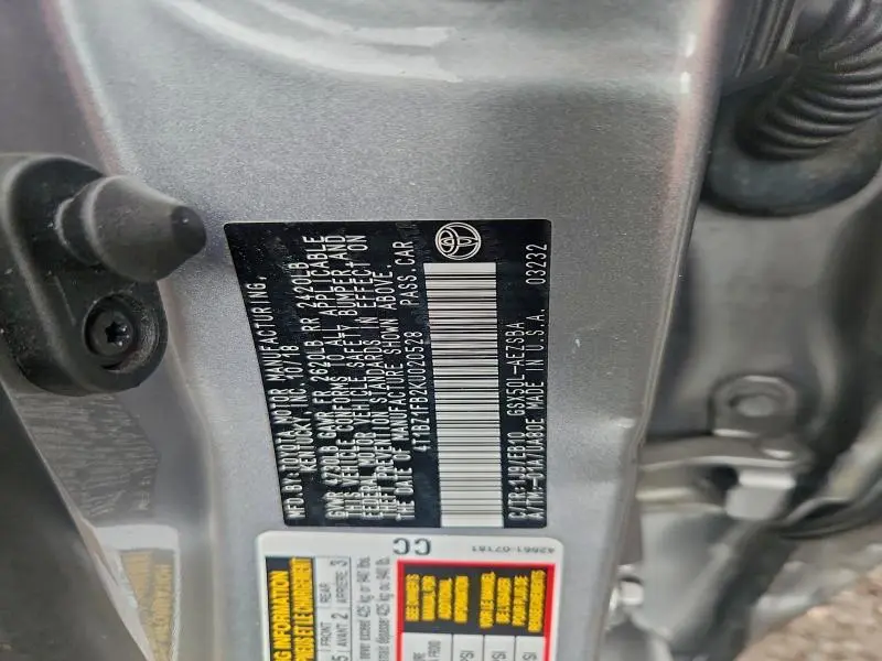 2019 TOYOTA AVALON XLE  