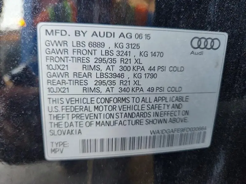 2015 AUDI Q7 PRESTIGE  