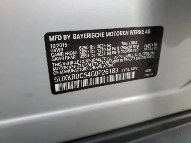 2016 BMW X5 XDRIVE35I  