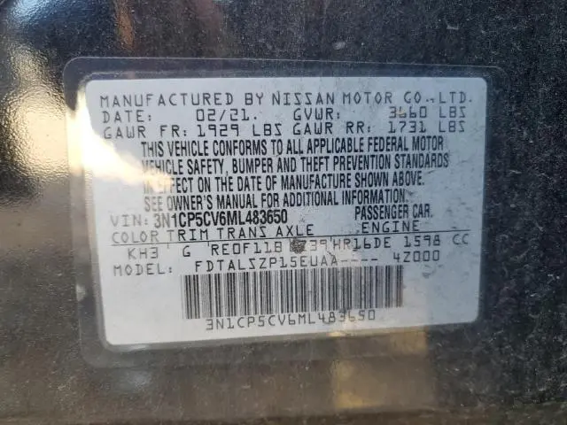 2021 NISSAN KICKS SV  