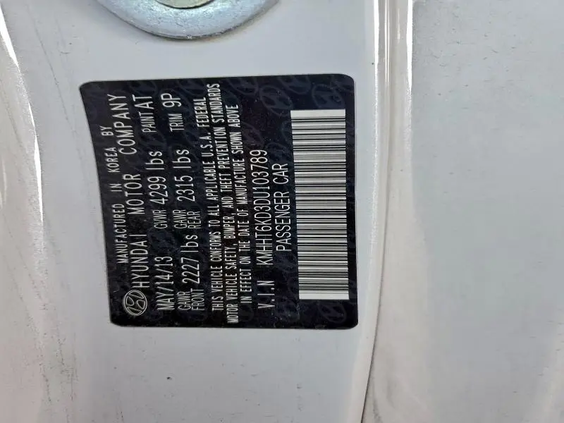 2013 HYUNDAI GENESIS COUPE 2.0T  