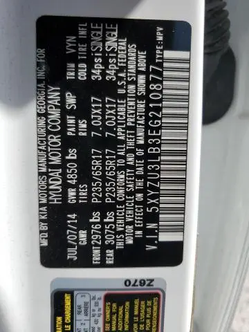 2014 HYUNDAI SANTA FE SPORT   