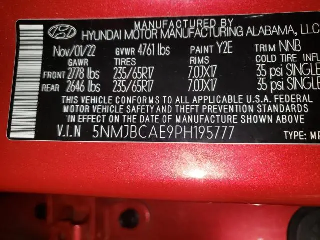 2023 HYUNDAI TUCSON SEL  