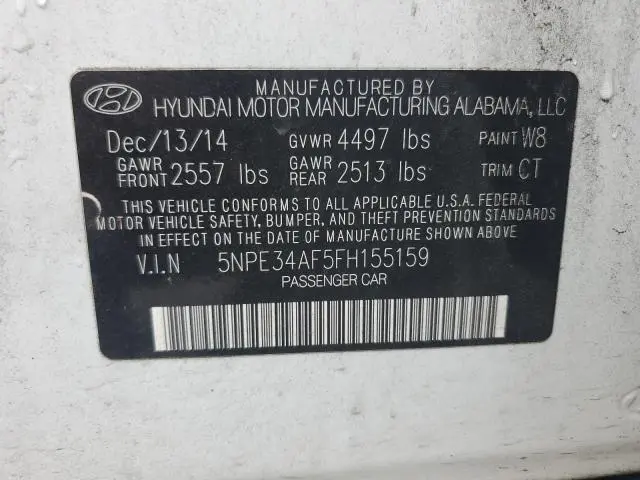 2015 HYUNDAI SONATA SPORT  