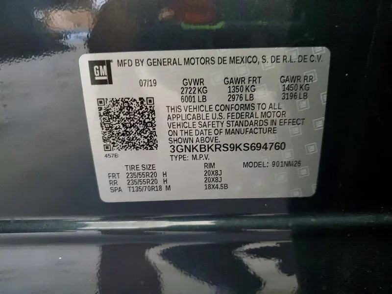 2019 CHEVROLET BLAZER PREMIER  