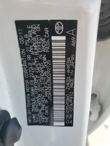 2011 TOYOTA PRIUS   