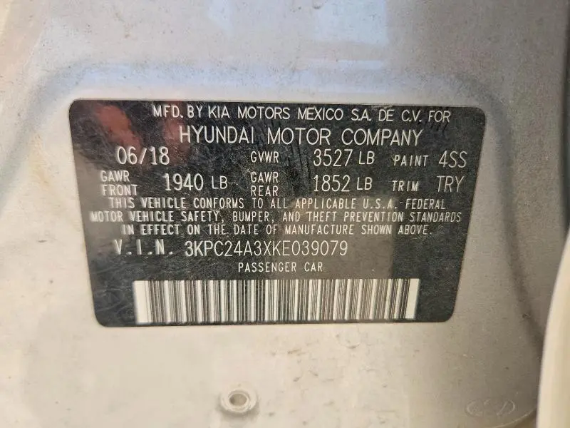 2019 HYUNDAI ACCENT SE  