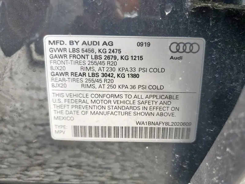 2020 AUDI Q5 PREMIUM PLUS  
