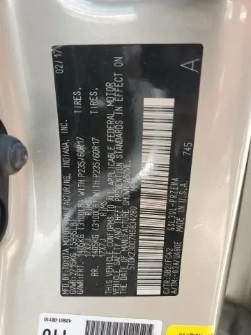 2017 TOYOTA SIENNA LE  