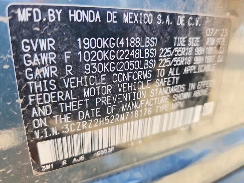 2024 HONDA HR-V SPORT  