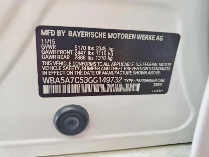 2016 BMW 528 XI  