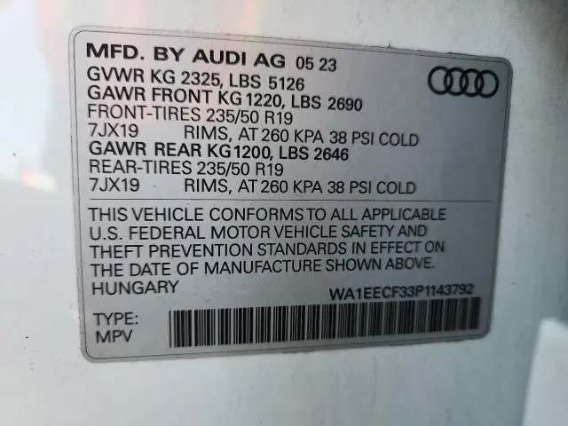2023 AUDI Q3 PREMIUM PLUS S LINE 45  