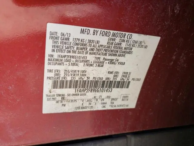 2014 FORD TAURUS LIMITED  