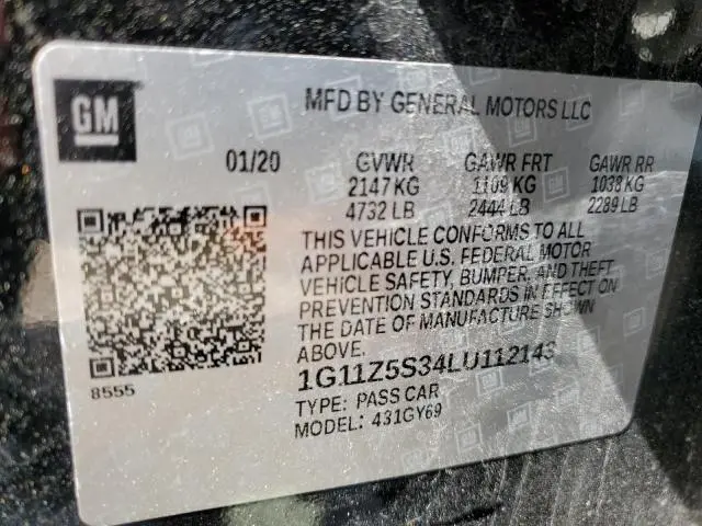 2020 CHEVROLET IMPALA LT