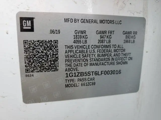 2020 CHEVROLET MALIBU LS  