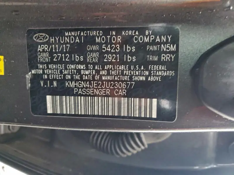 2018 GENESIS G80 BASE  