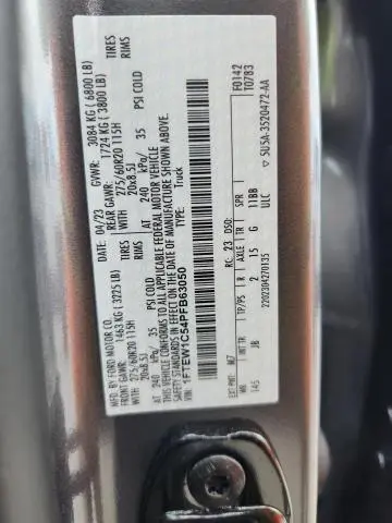 2023 FORD F150 SUPERCREW  