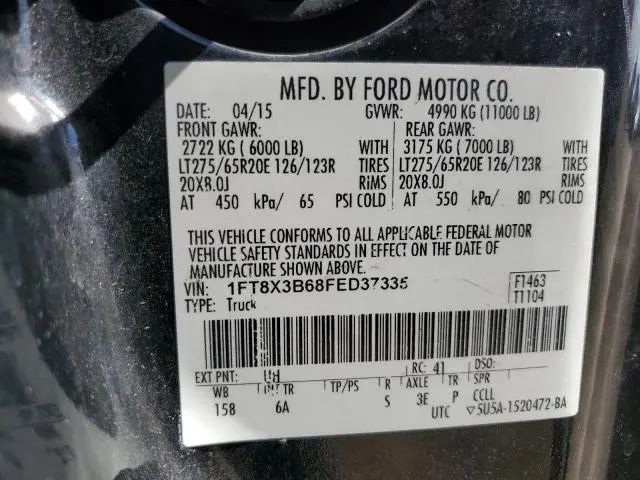 2015 FORD F350 SUPER DUTY  