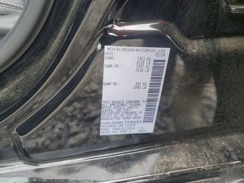 2024 NISSAN ALTIMA SL  