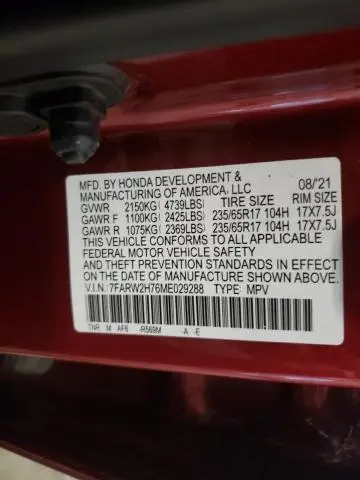 2021 HONDA CR-V SE  