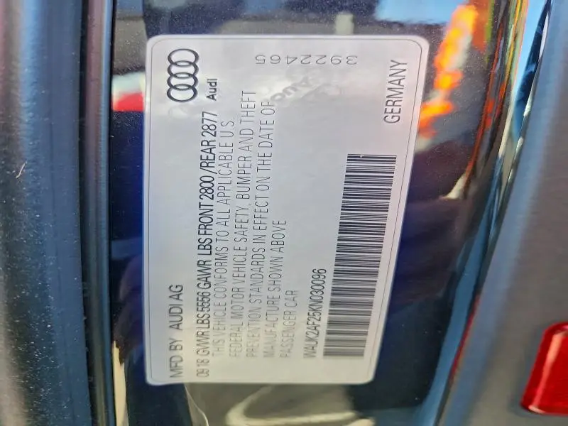 2019 AUDI A6 PREMIUM  