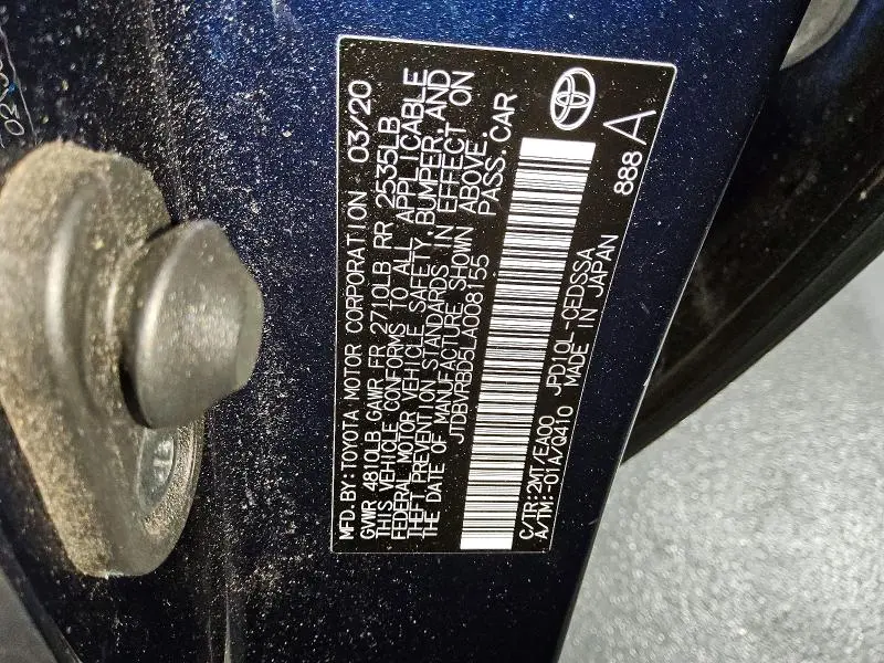 2020 TOYOTA MIRAI BASE  