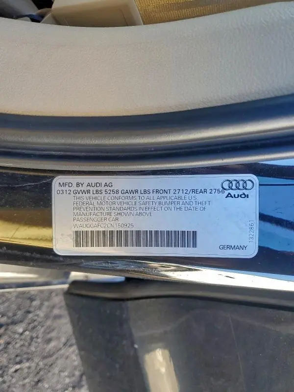 2012 AUDI A6 PREMIUM PLUS  