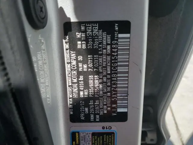 2012 HYUNDAI SANTA FE LIMITED  