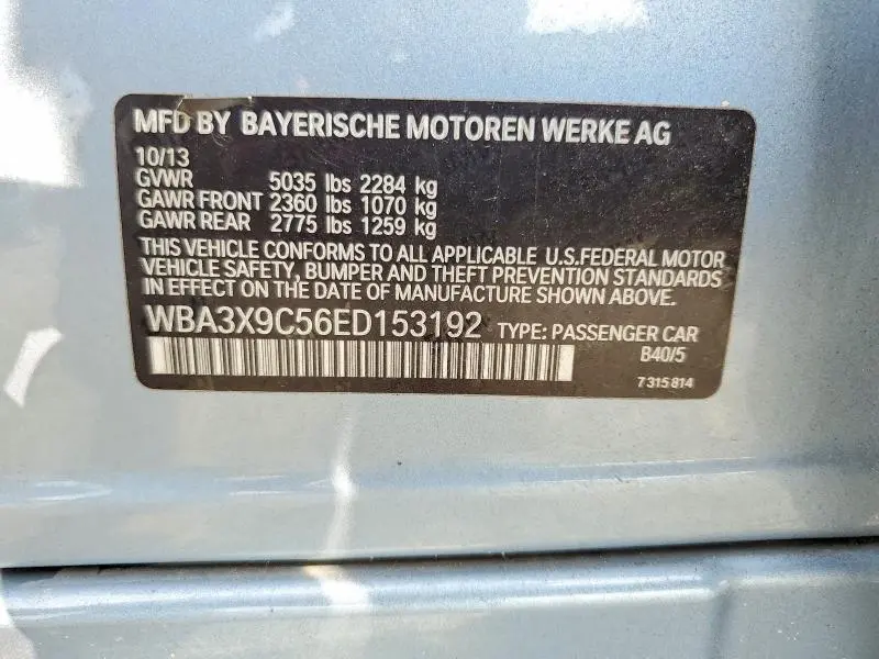 2014 BMW 335 XIGT  