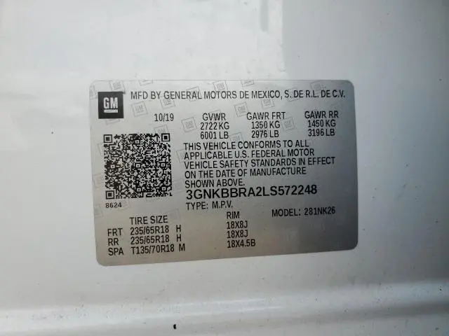 2020 CHEVROLET BLAZER 1LT  