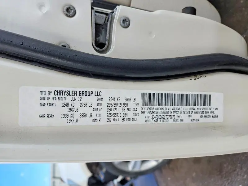 2012 DODGE JOURNEY CREW  