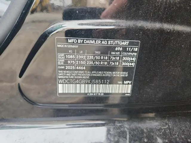 2019 MERCEDES-BENZ GLA 250 4MATIC  