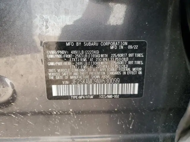 2022 SUBARU FORESTER WILDERNESS  