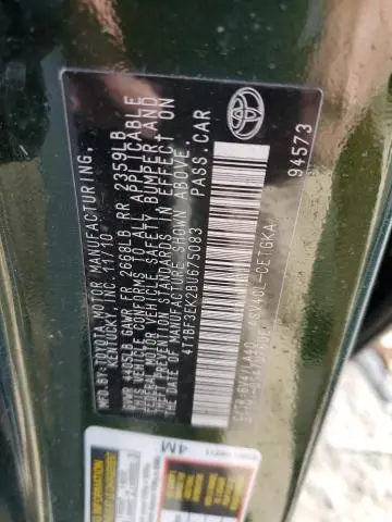 2011 TOYOTA CAMRY BASE  